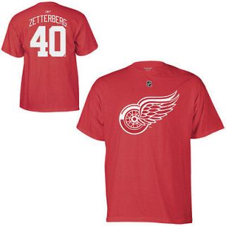Detroit Red Wings Henrik Zetterberg Player Name & Number T shirt