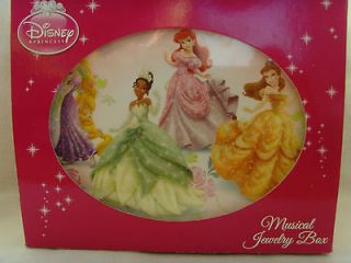 MUSICAL DISNEY PRINCESS OR TINKERBELL JEWELRY BOX FOR GIRLS OVAL GREAT
