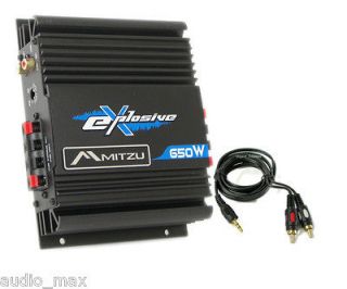 2Ch 650 Watts Car Audio Stereo Power Motorcycle Atv  Amplifier Amp
