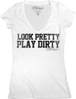 Licensed Pretty Little Liars Play Dirty Junior V Neck Tee Shirt