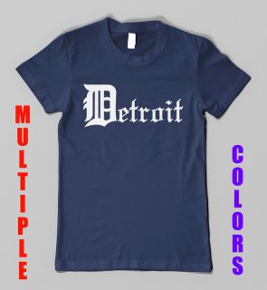 Detroit Cool Vintage Retro Baseball City T Shirt All Sizes & Colors