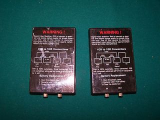 Lot of 2 digital video stabilizer RXII vcr duplicate video tapes tv