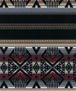 Dine Black Southwest Aztec Fleece Fabric Print by the Yard o28403 2b