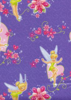 DISNEY PRINCESS TINKER BELL GIFT WRAP WRAPPING PAPER ~ Birthday Party