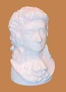 Dollhouse Mozart statue bust library 6715