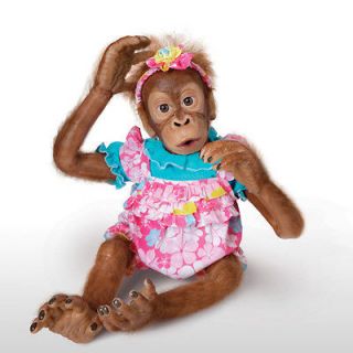 Lollie Monkey Doll   A Day of Play   Ashton Drake