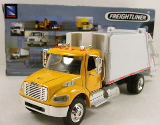 M2 Garbage recycle truck 143 scale 8 diecast model Yellow