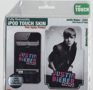 Justin Bieber 4th generation Apple ipod touch skin new