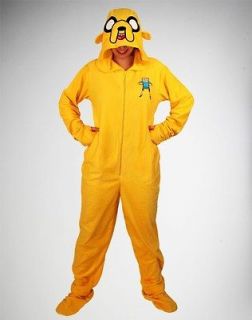 Adult Adventure Time Jake dog costume Pajamas w/ Hood & removable feet