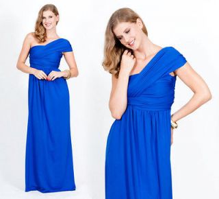 NEW Womens Grecian One Shoulder Cocktail Evening Plus Maxi Dress XS S
