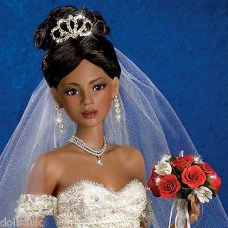 Love 20 African Americ an Bride Doll by Ashton Drake 0301672001 MINT