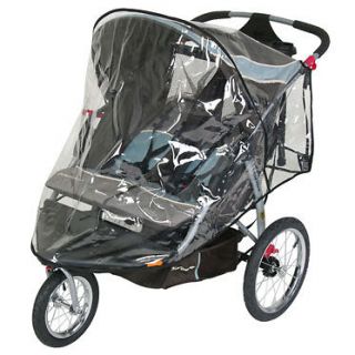 Baby Trend Rain & Wind Weather Cover 4 Double Jogger Running Stroller
