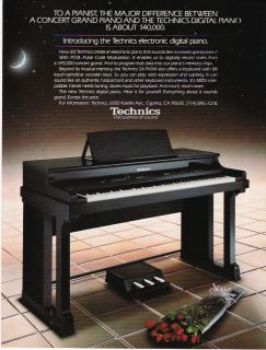 1987 TECHNICS DIGITAL PIANO VS. A CONCERT GRAND AD