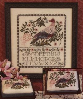 Peaceful Dove Cross Stitch Sampler Pattern by ROSEWOOD MANOR