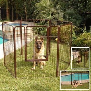 ProConcepts Estate Portable Kennel Copper Dog Crate Steel Gate Outdoor