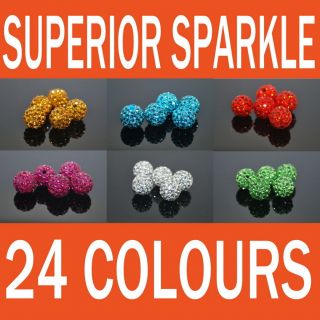 10x10mm Premium Clay Crystal Disco Ball Bead Make Shamballa Bracelect