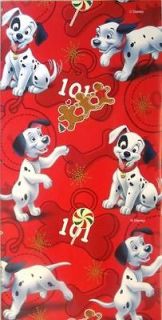 * 101 DALMATIANS * CHRISTMAS gift wrap PARTY wrapping paper 16 sheets