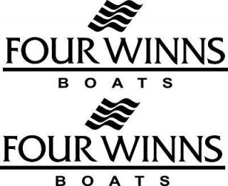 Qty 2 Four Winns Boat Vinyl Sticker Decal 24