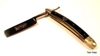 NEW Kreigar Black Micarta Barber Straight Razor Knife