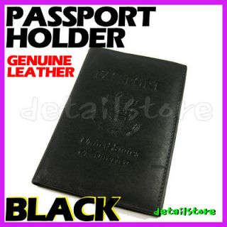 New Genuine Leather PASSPORT HOLDER/Case/Wa llet Stamped United States