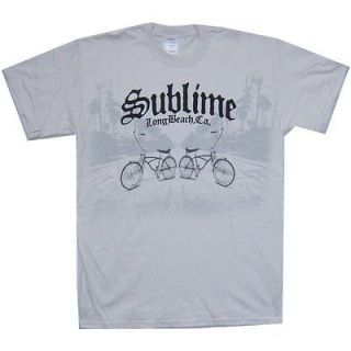 SUBLIME LONG BEACH CA LOWRIDER BICYCLES IMG GREY T SHIRT LARGE NEW
