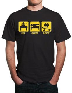 Eat, Sleep, Drift Motorsport Car T Shirt. All Sizes!