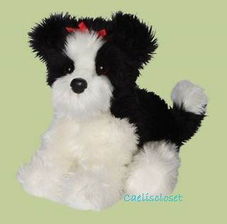 Douglas Plush Tingle SHIH TZU Stuffed Black & White Puppy Dog Cuddle