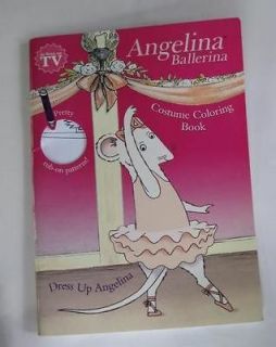 AG Angelina Ballerina Costume Coloring + Rag Doll Book
