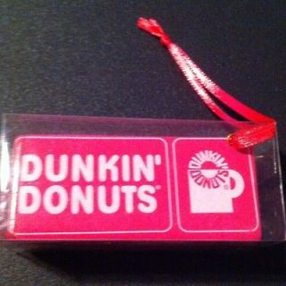 DUNKIN DONUTS Ornament 2007 Chocolate Frosted Donut NEW/MIB