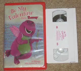 BE MY VALENTINE, LOVE BARNEY VHS Video~NOT SHOWN ON TV~50 minutes~Ages