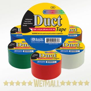 Tape 1.89 x 10 yd. Assorted Colors Survival Craft Hardware Duck Tape