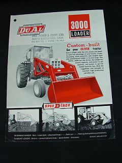 Dual 3000 Front End Loader for Oliver Tractors Specifications /Sales