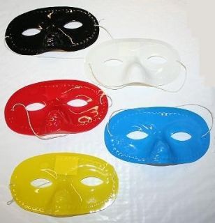 Plastic Domino Eye Mask Different Colors