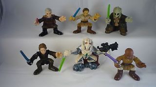 Galactic Heroes Star Wars Figures LOT OF 6 Kit Fisto MACE WINDU