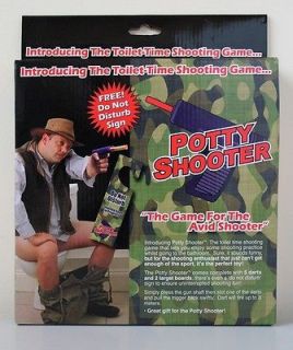 POTTY SHOOTER TOILET TIME TARGET SHOOTING GAME FOR THE BATHROOM / LOO