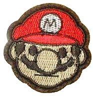 Super Mario Bros Face Iron Sew ON Embroidered Hotfix Badge Patch