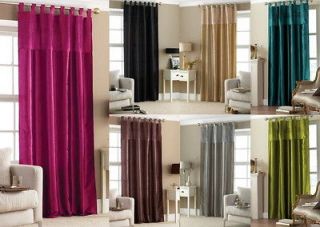 TAB TOP TAFFETA EMBROIDERED VOILE CURTAIN PANEL 57 x 90