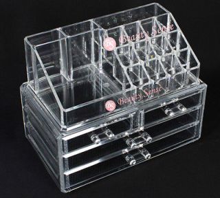 acrylic cosmetic jewelry Clear drawer organizer box collection