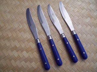 Lot 8 NCI NIC PN Blue Knives Knife Thailand Rivets Stainless Plastic