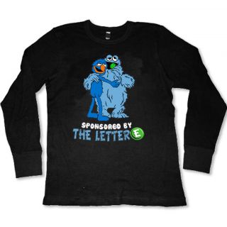 Sponsored by The Letter E  (Grover, Cookie Monster) Mens Thermal