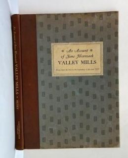 1957 antique HOSENSACK PA VALLEY MILLS history 1st ED water,grist