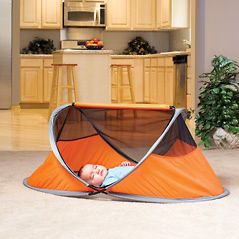 Newly listed Kidco Peapod Lite Travel Bed in Tangerine New P001