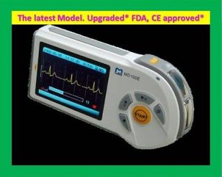 New Upgraded Handheld ECG EKG Heart Monitor MD100E