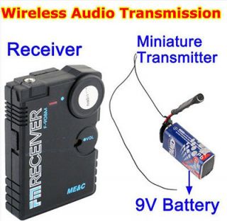 Wireless Bug Covert RF FM Audio Spy Listening Device Easy Operation