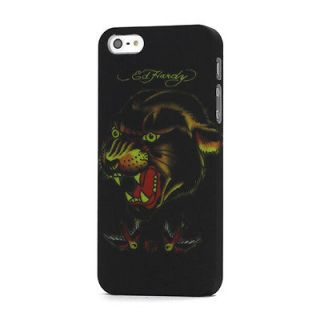 ED HARDY BLACK PUMA SNAP ON HARD CASE COVER FOR APPLE IPHONE 5