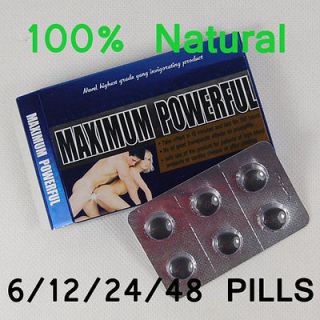 Maximum Powerful Sexual Performance Enhancer Male ED Pills x 6 12 24