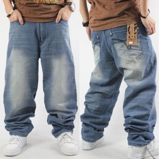 Mens Hip Hop Classical Pants Ecko Dance Trousers Casual Wash Jeans