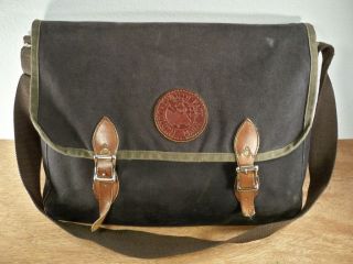 Vintage Duluth Pack Canvas & Leather Briefcase Messenger Shoulder Bag