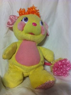 Happy Pop Yellow Pink 2007 Dot Ear Orange Toy Plush Stuffed Animal