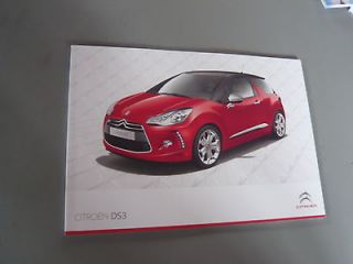 New 2012 Citroen DS3 Brochure Full Colour Large Format 40pages n C3 C4